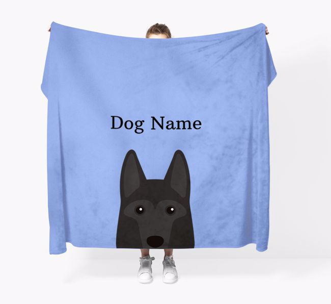 'Peeking Icon' - Personalised {breedFullName} Blanket